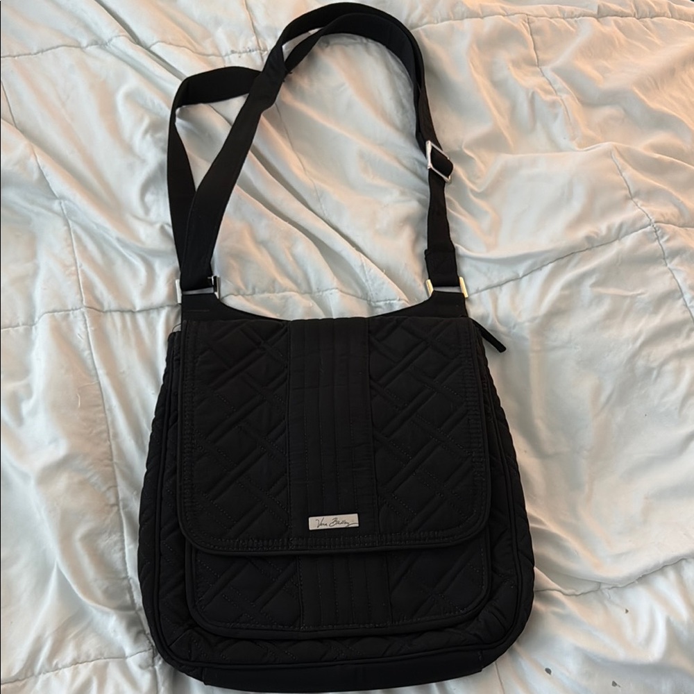 Vera Bradley Black Crossbody Bag with Adjustable Straps